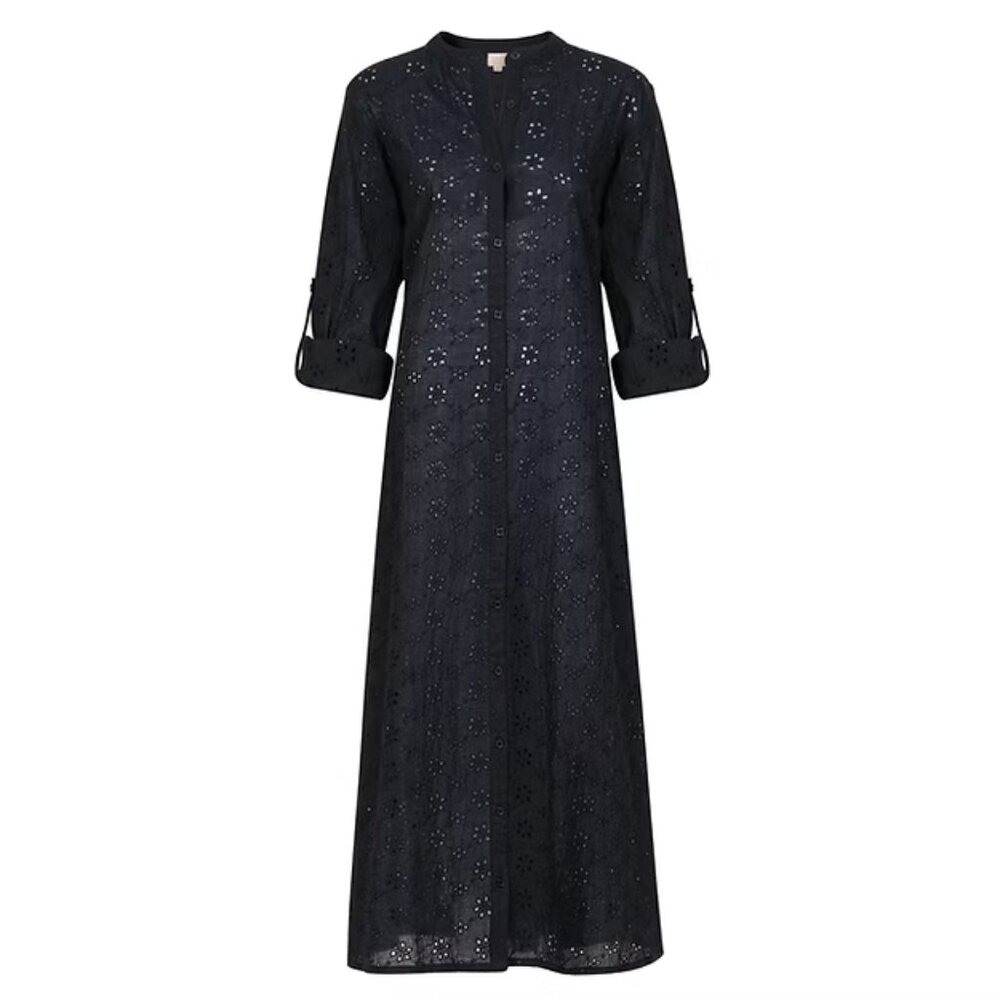 NWOT Black Eyelet Button Up Dress by Sunshine Tienda